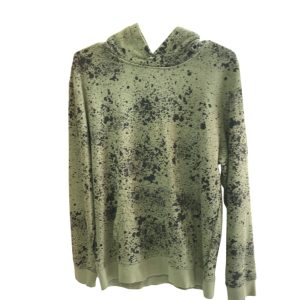 Hoodie ladies green-spotted