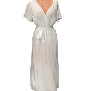 Full dress transparent white