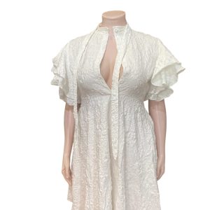 White dress with bust