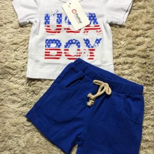 USA boy shirt and shorts